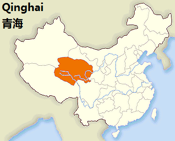 qinghai province map